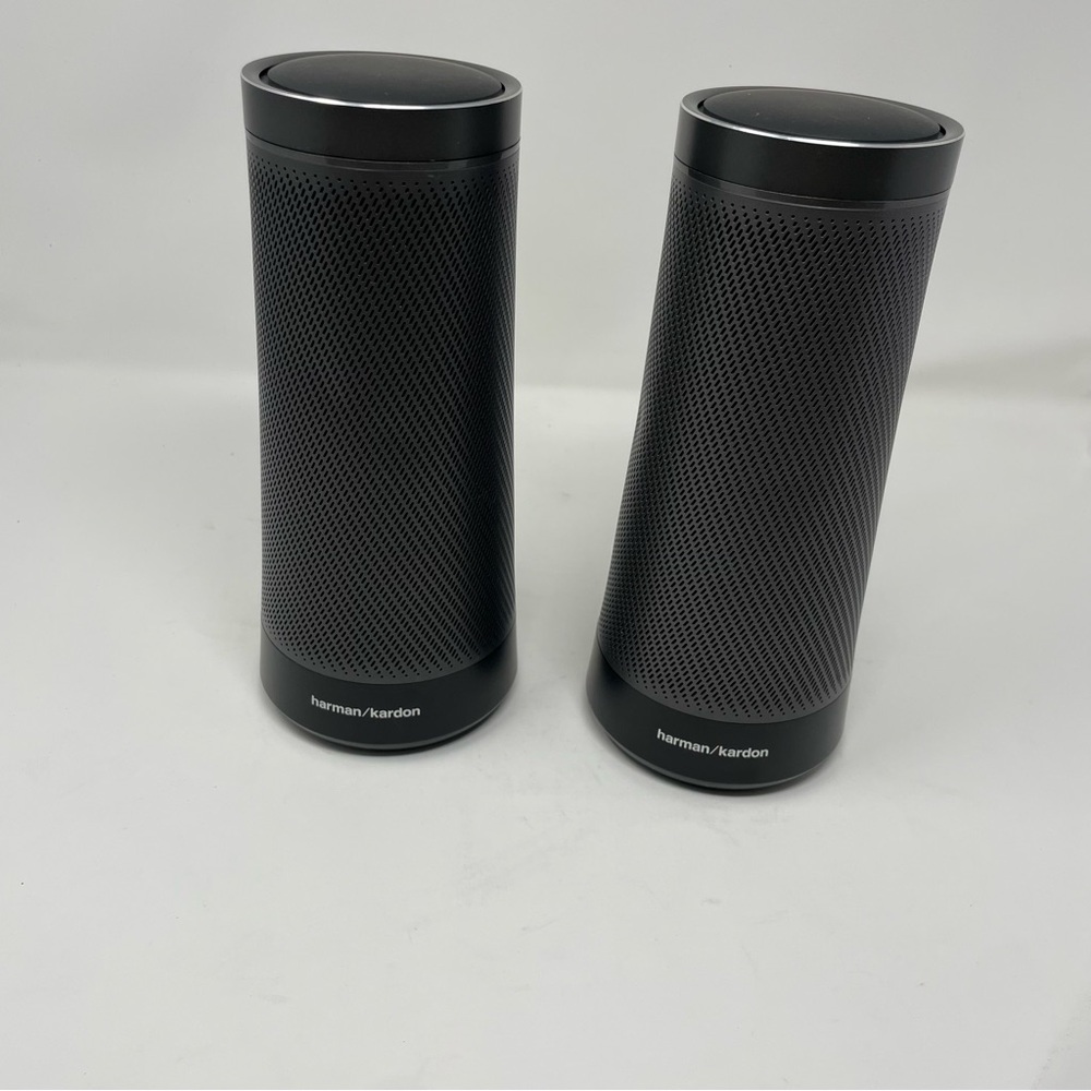 Sleek Black Portable Bluetooth Speakers